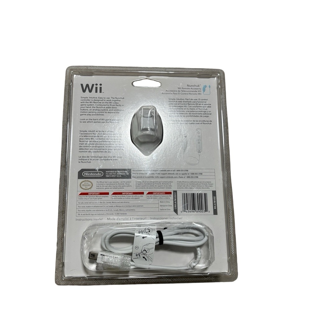 Nintendo OEM Wii Nunchuk Controller Brand NEW - Picture 2 of 6